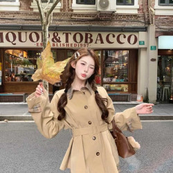 BURBERRY 버버리 라펠 후드 트렌치 자켓