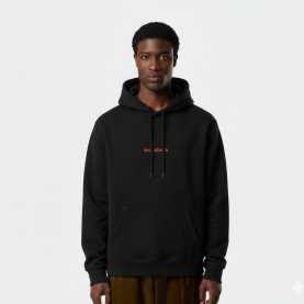 BALENCIAGA 발렌시아가 레드레터링 코튼 후드티