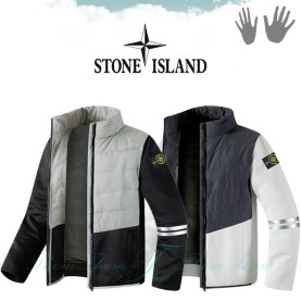 STONE ISLAND 스톤아일랜드 실버 포인트 점퍼