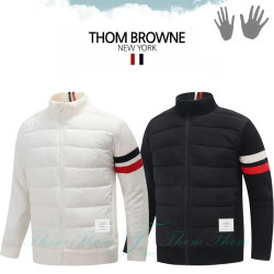THOM BROWNE 톰브라운 르웰 방풍 니트 패딩 점퍼