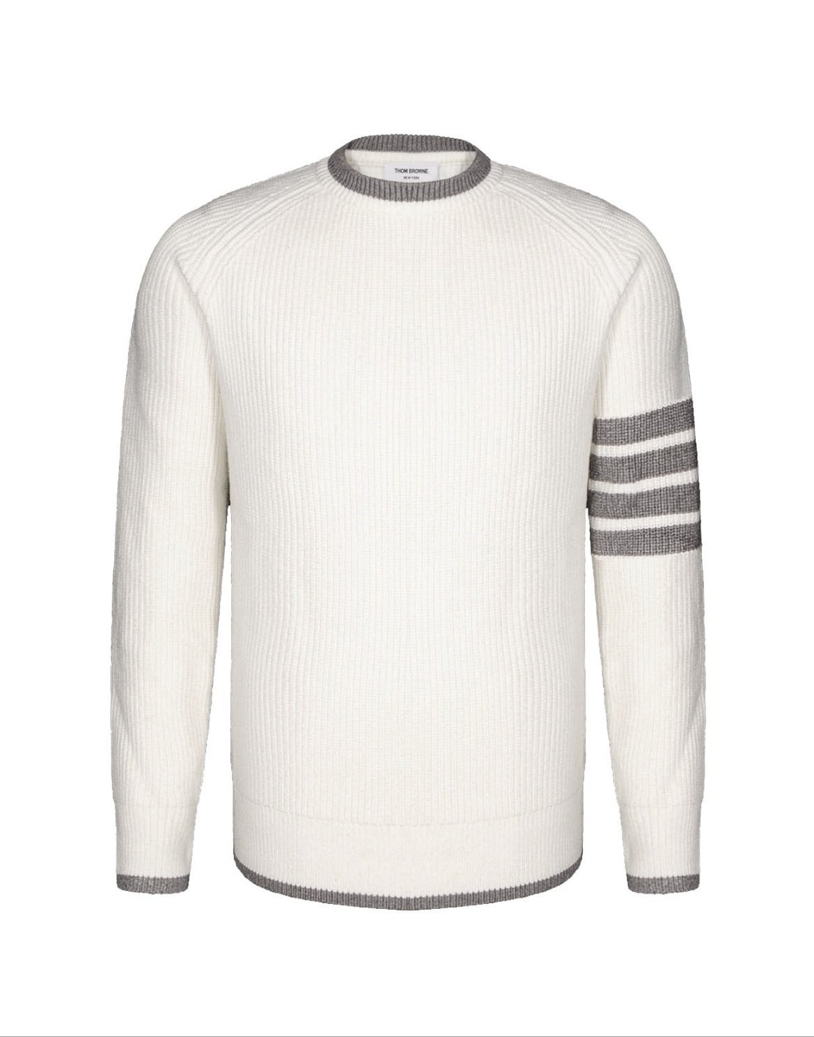 THOM BROWNE 톰브라운 사선완장 울니트 스웨터 2COLOR