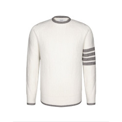 THOM BROWNE 톰브라운 사선완장 울니트 스웨터 2COLOR