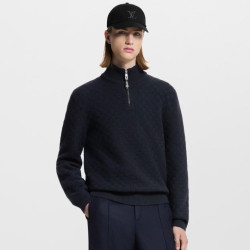 LOUIS VUITTON 루이비통  캐시미어 울 블렌드 하프 집업 풀오버