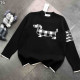 THOM BROWNE 톰브라운 사선완장 헥터 자카드 니트 2COLOR