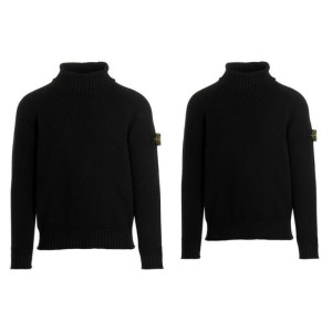 STONE ISLAND 스톤아일랜드 패치 울니트 터틀넥