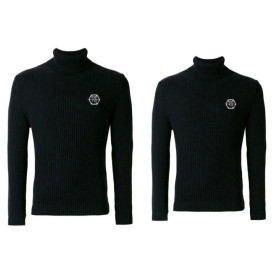 PHILIPP PLEIN 필립플레인 플레이트 골지 터틀넥 2COLOR