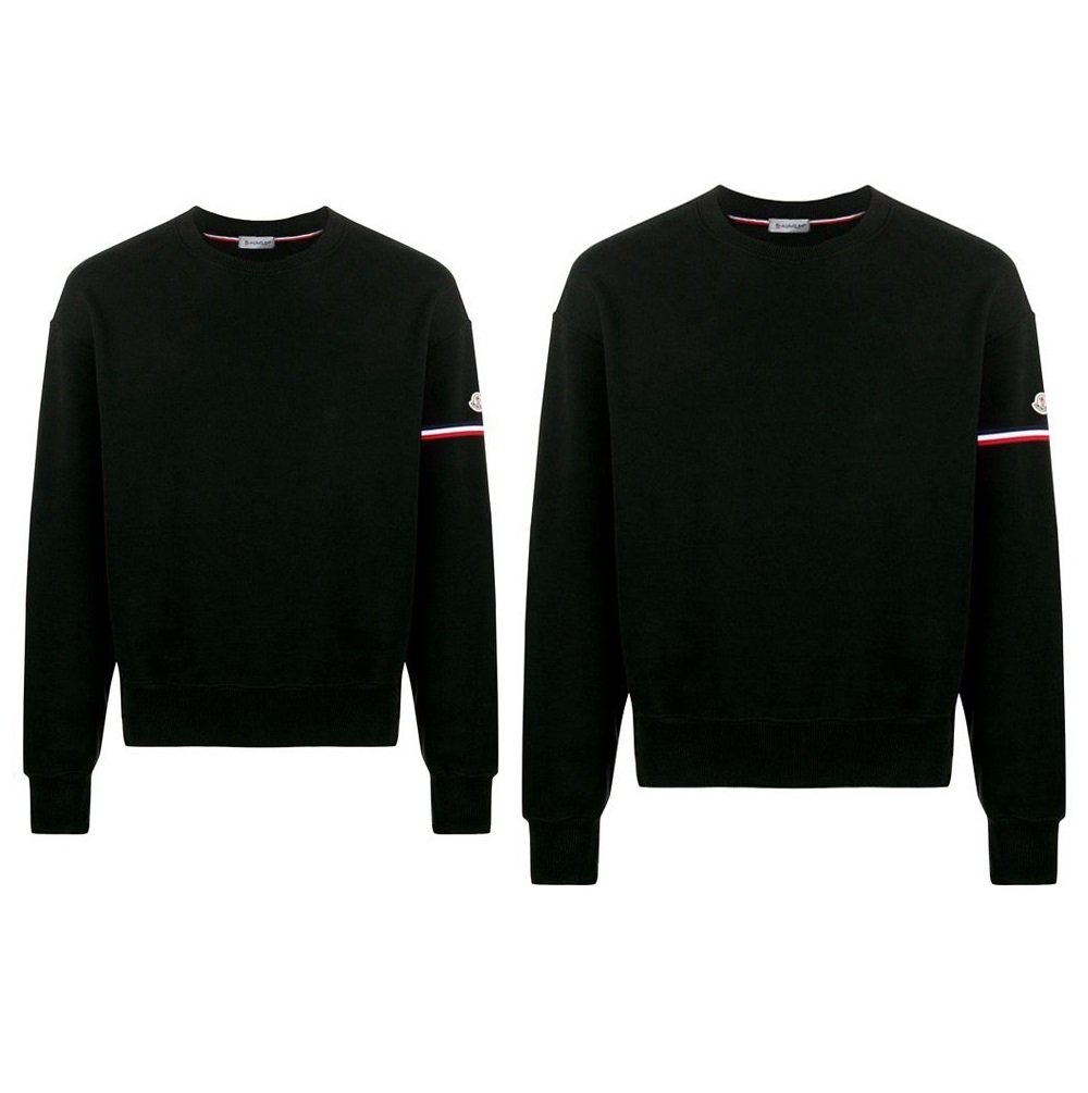 MONCLER 몽클레어 삼선 암밴딩 커플 맨투맨