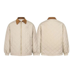 MIUMIU 미우미우 코듀로이 칼라 퀄팅 블루종 자켓