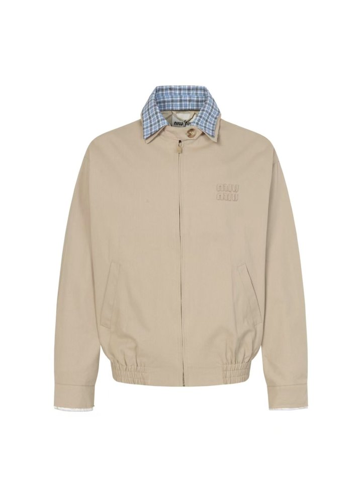 MIUMIU 미우미우 포플린 블루종 자켓