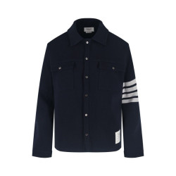 THOM BROWNE 톰브라운 사선완장 코튼 셔츠 자켓