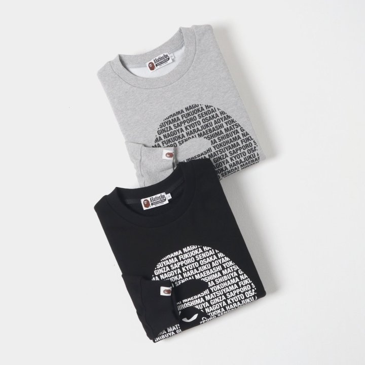 BAPE 베이프 빅헤드 레터링 맨투맨 3COLOR