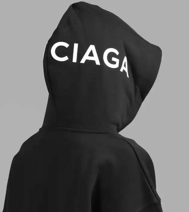 BALENCIAGA 발렌시아가 후드 네임로고 기모 후드티