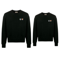 MAISON KITSUNE 메종키츠네 더블폭스 패치 맨투맨