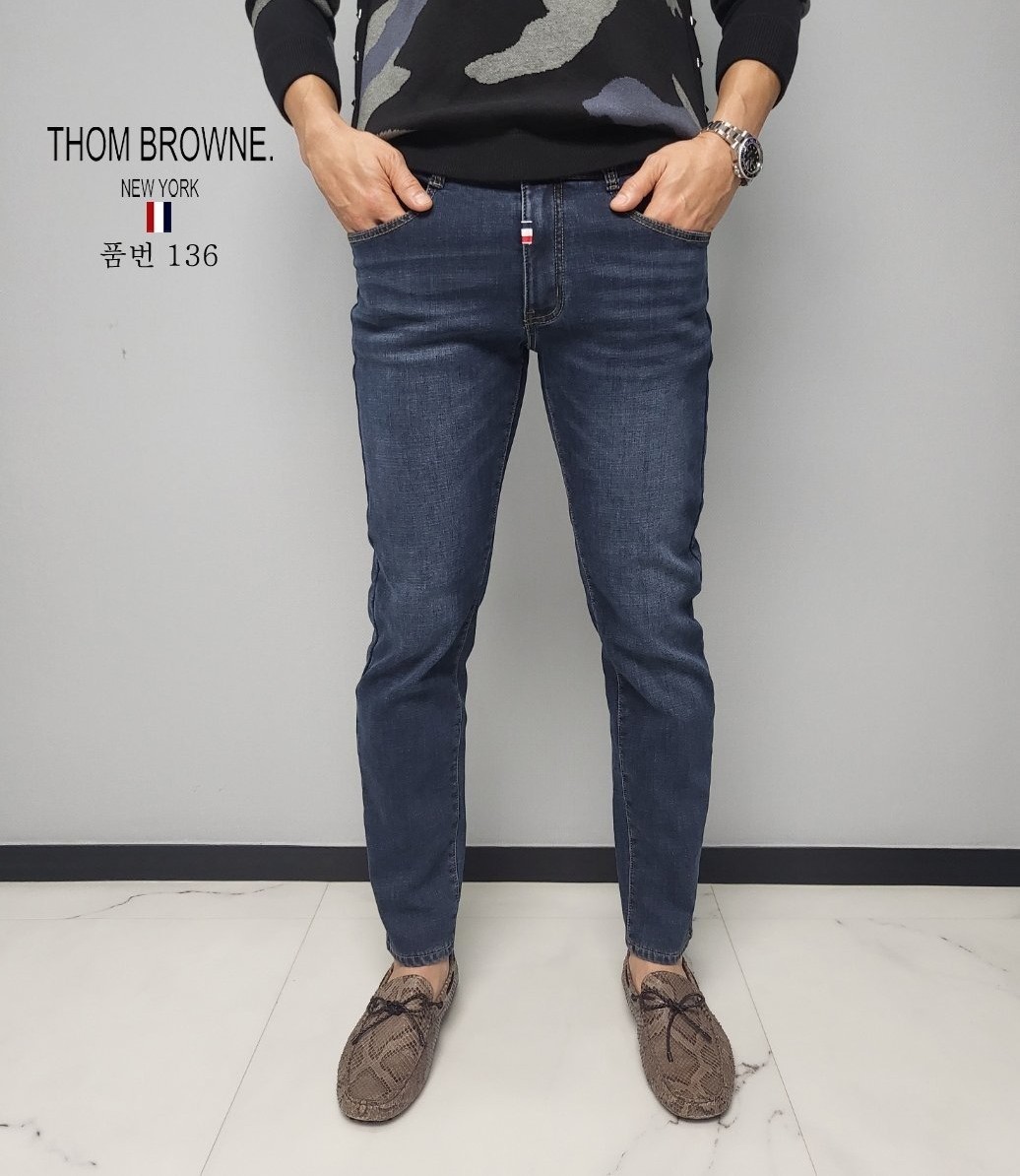 THOM BROWNE 톰브라운 밍크 보아털 청바지
