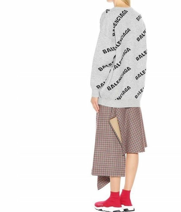 BALENCIAGA 발렌시아가 올오버 로고 니트 21COLOR