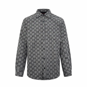 GUCCI 구찌 깅엄 코튼 자카드 셔츠