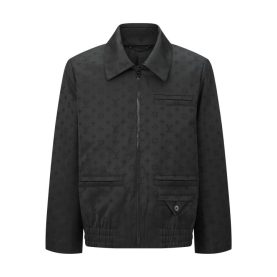 LOUIS VUITTON 루이비통 모노그램 자카드 제트 포켓 블루종 자켓