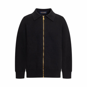 LOUIS VUITTON 루이비통 엠보스드 테크니컬 울 블루종