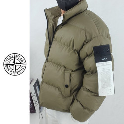 ●12월 판매 4위● STONE ISLAND 스톤아일랜드 가먼트 레더 패딩 자켓 2COLOR