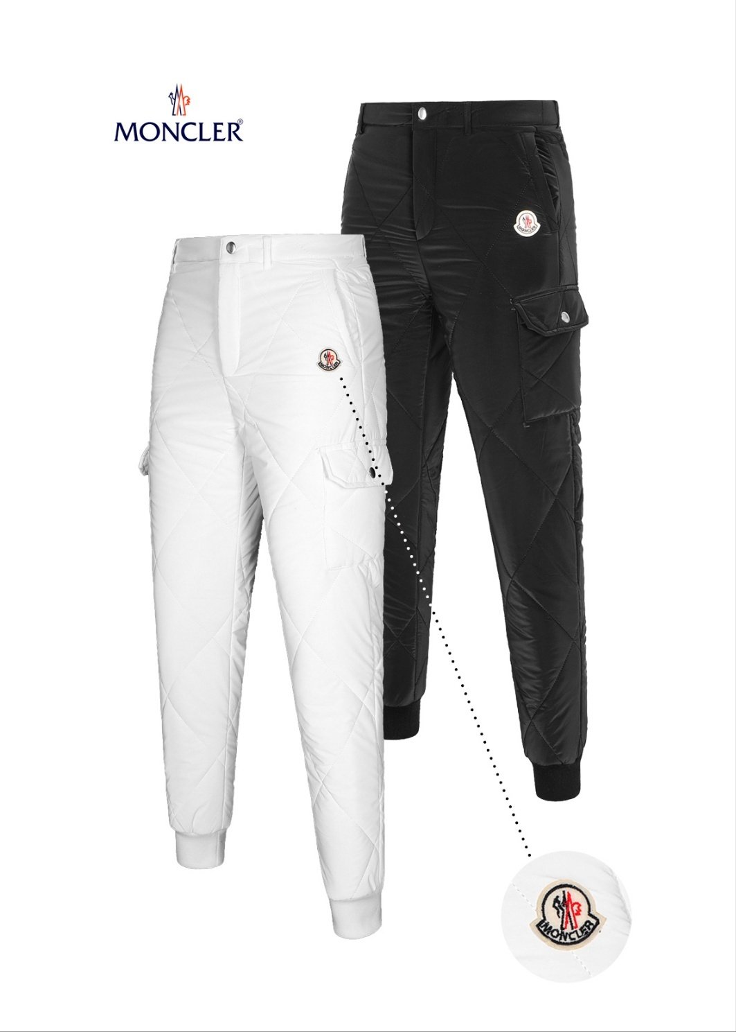 MONCLER 몽클레어 퀄팅 팬츠