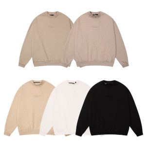 FEAR OF GOD 피어오브갓 에센셜 1822 톤온톤 스몰 로고 플리스 스웨트 셔츠