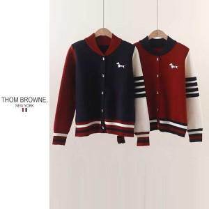 THOM BROWNE 톰브라운 배색 강아지 야구 점퍼