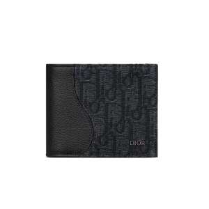 ●실사● 디올 오블리크 자카드 새들 컴팩트 반지갑