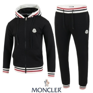 MONCLER 몽클레어 삼선 시보리 후드집업 셋업