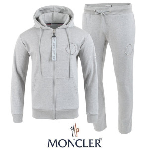 MONCLER 몽클레어 자수 로고 후드집업 셋업  2COLOR