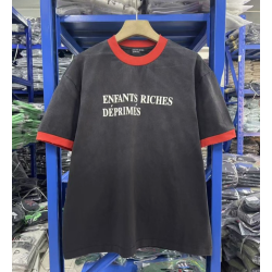 ENFANTS RICHES DÉPRIMÉS 앙팡리쉬데프리메 3708 클래식 로고 구제 워싱 링거 반팔