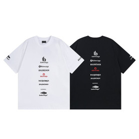 BALENCIAGA 발렌시아가 23129 멀티 로고 반팔