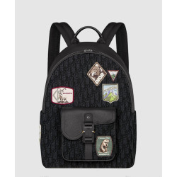 DIOR 디올 새들 지퍼 백팩 1ADBA