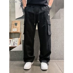 PRADA 프라다 삼각패치 카고 스트링 스웻 팬츠