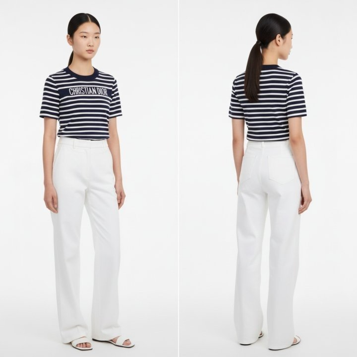 DIOR 디올 스트라이프 니트반팔 2COLOR