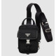 PRADA 프라다 리나일론 사피아노 가죽 스마트폰 케이스 2ZH194